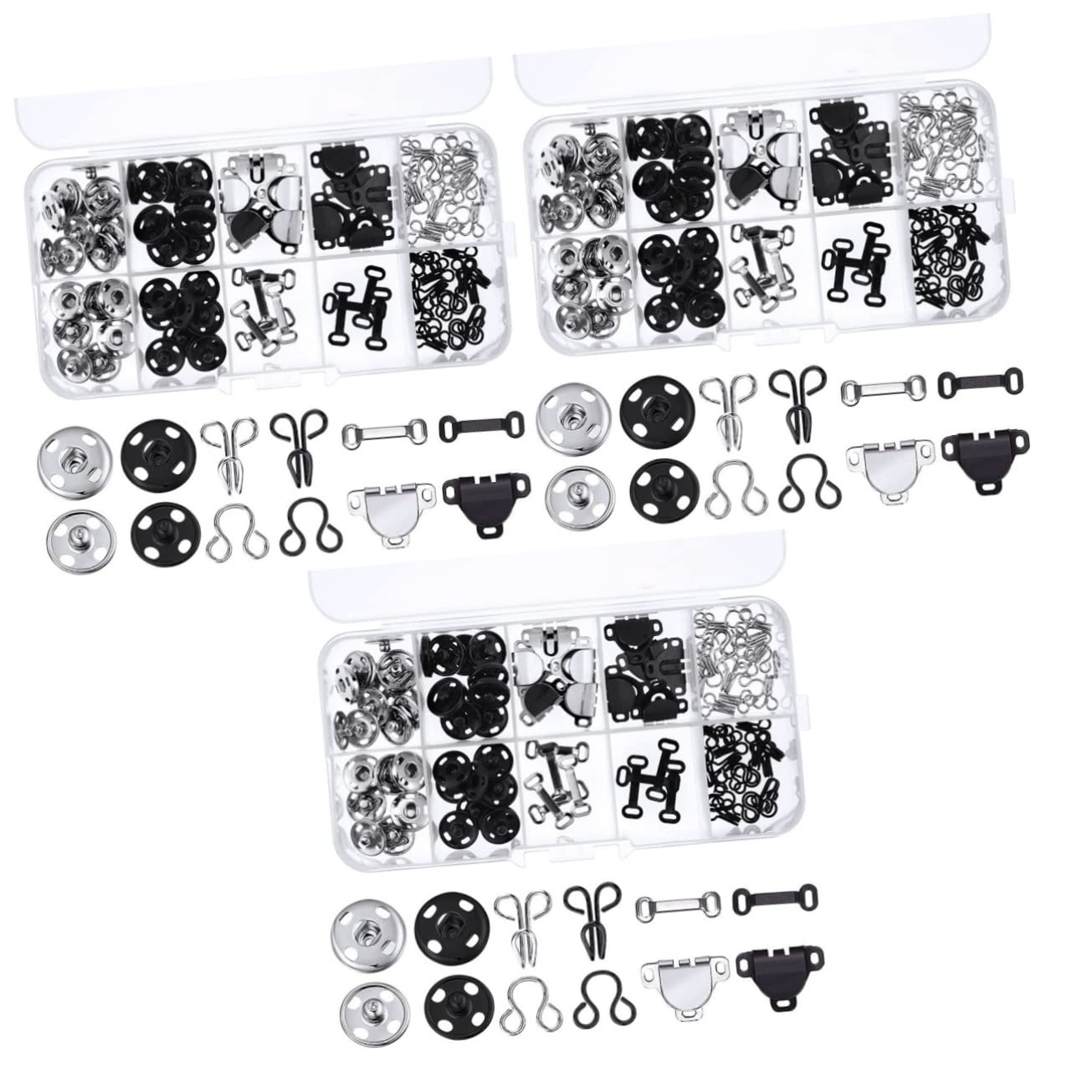 Boutons décoratifs pour vêtements en lot de 100 sets élégants de couture