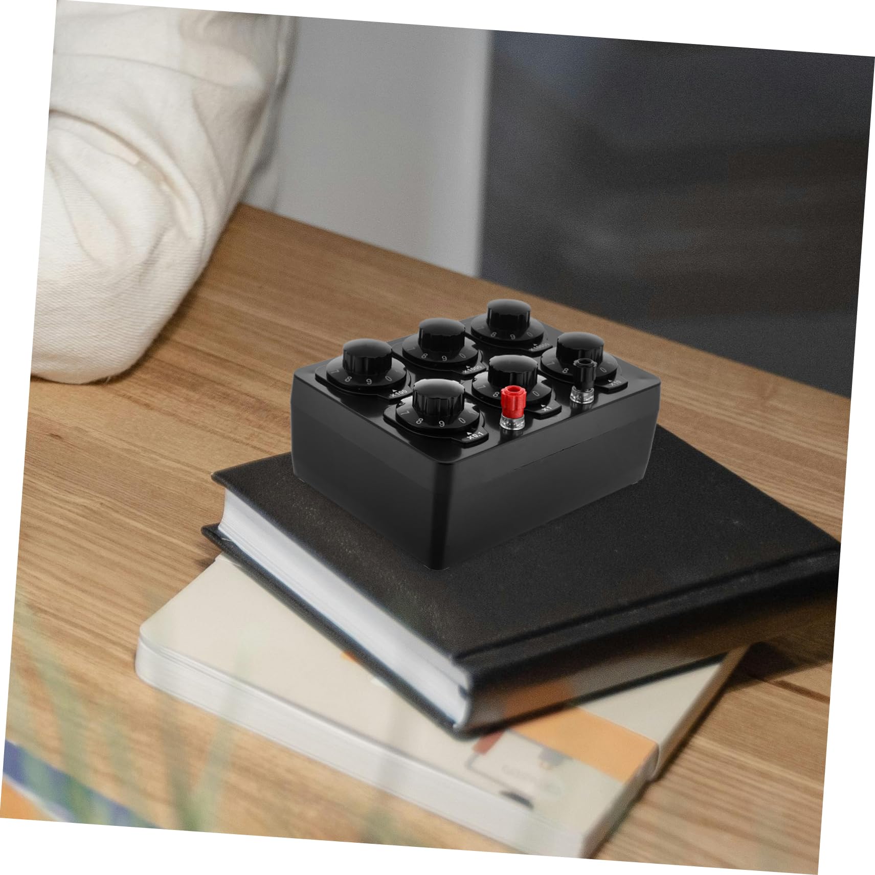 PRETYZOOM Caja De Resistencia Ajustable De Dígitos Ohmios Equipo De Laboratorio Para Experimentos De Física Eléctrica Herramienta De Laboratorio Para Estudiantes