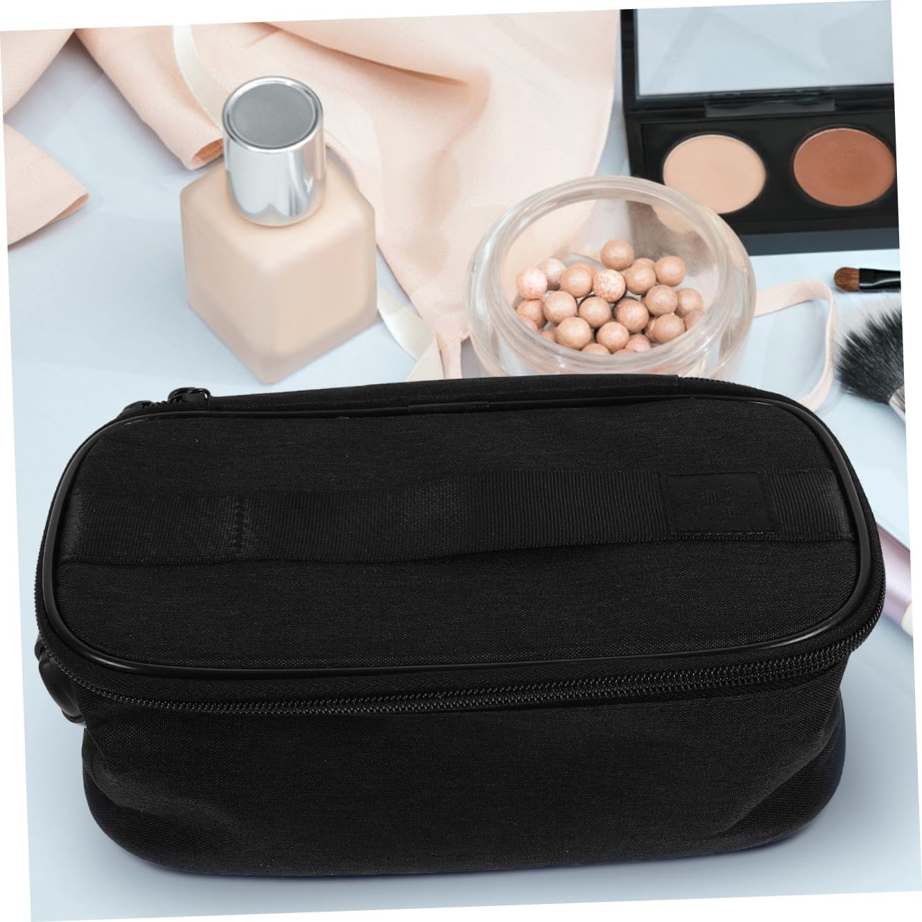 Borsa Viaggio Porta Cosmetici con Scomparti Multipli Organizer Portatile per Articoli Toeletta Beauty Case Donna con Chiusura Sicurezza per Viaggi e Business