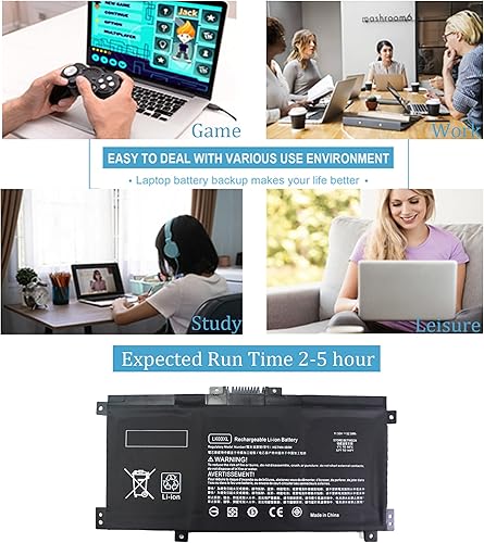 Miniatura 7 de L09281-855 916814-855 LK03XL Batería para HP Envy x360 Convertible 49.2 ft-bp1xx 49.2 ft-cn0xxx 15-cn0xxx 49.2 ft-cp0xxx 55.8 ft-ae0xx 17-bw 55.8