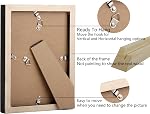 AEVETE 5x7 Picture Frames Black 4 pack Made of Natural Solid Wood Display Photos 5x7 4x6, Both Vertical and Horizontal Supported