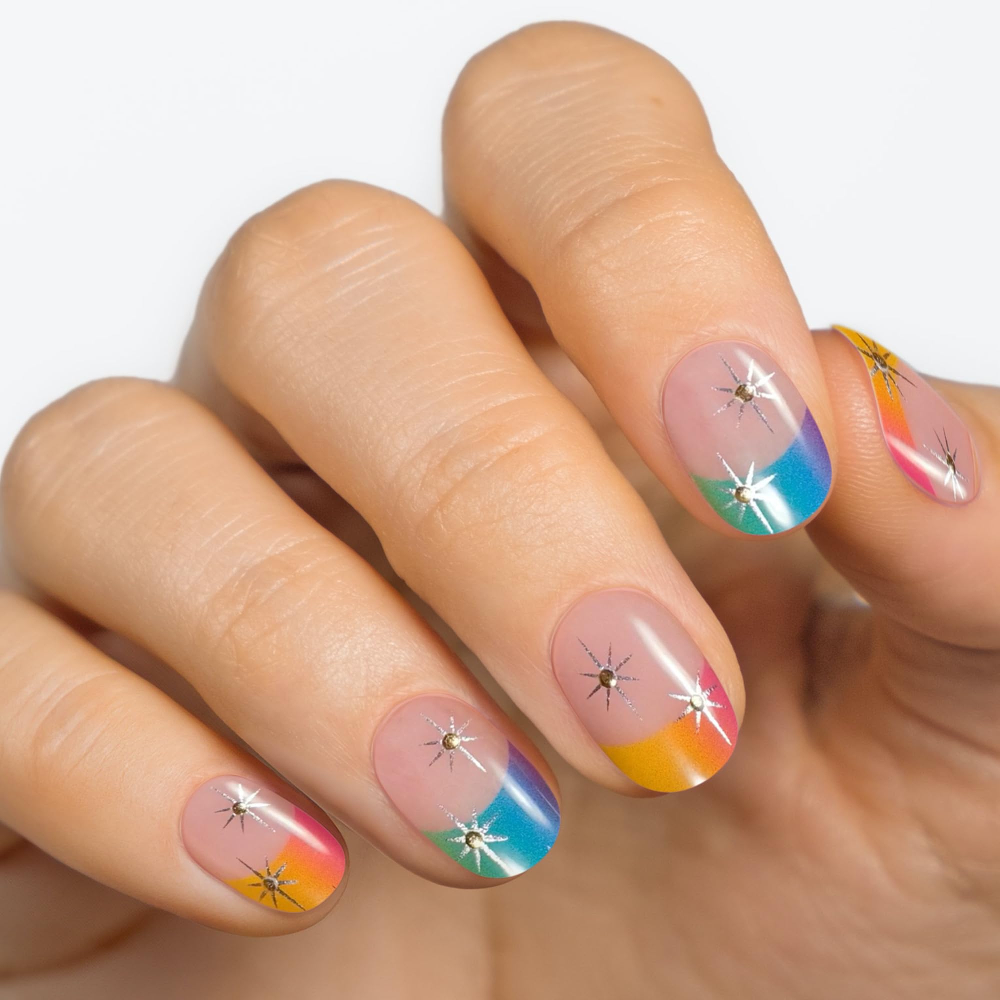MOYOU LONDON Semi Cured Gel Nail Strips, 20 Pcs. Waterproof Gel Nail Wraps, Cures in Sunlight or UV/LED Lamp - Image 2