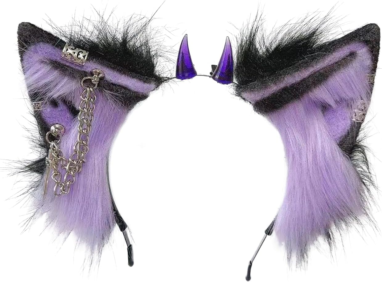 Cat Cosplay Ears Cat Ears Headbands Clips Accessories Punk Gothic Cross NEW02-ALL