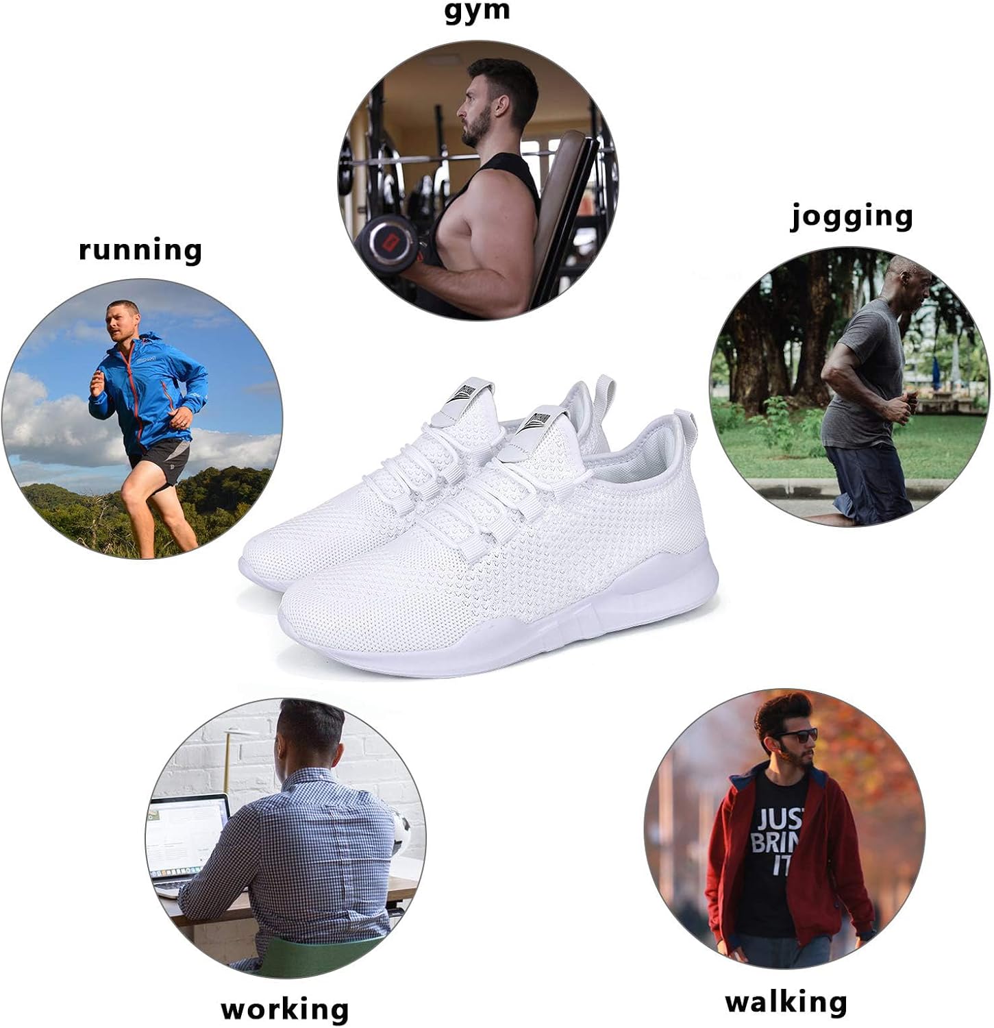 Mens Trainers Running Shoes for Men Walking Tennis Gym Casual Lightweight Sneakers 8 71wWIud +HL. AC SL1500