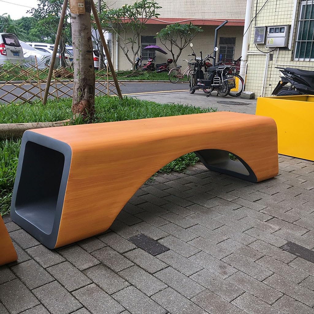 Patio Benches for Outdoors Fiberglass Park ChairOutdoor Public BenchesSimple Customized SeatsForeign TradeLeisure Chair Garden Benches for Outdoors