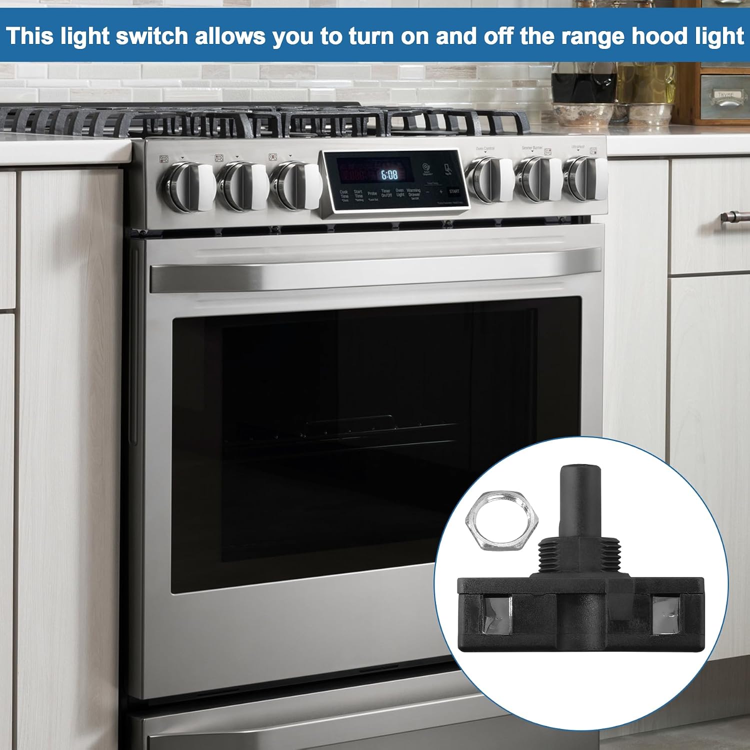 Range Hood Light Lamp Switch for GE WB24X10130 AP3754330 PS953546