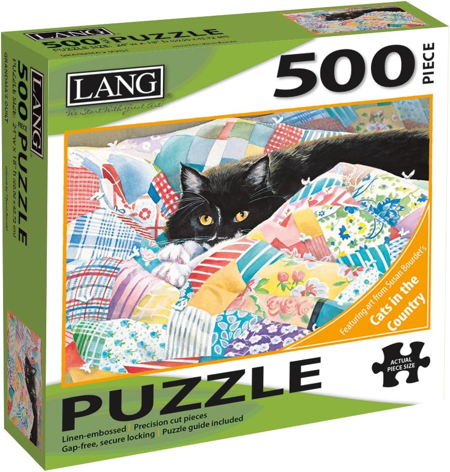 Lang Companies, Grandma's Quilt 500 Piece Puzzle by Susan Bourdet
