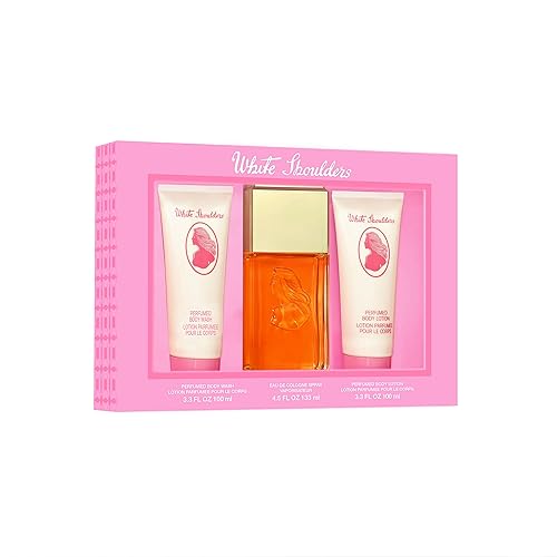 White Shoulders Fragancia para mujer, set de regalo de 3 piezas, 4.5 fl. oz. Eau de Colonia