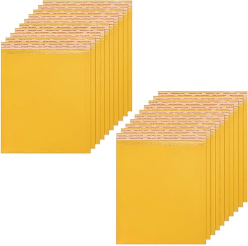 Miniatura 7 de Acrux7 Sobres de burbujas de 10 x 13 pulgadas, paquete de 25 sobres de correo acolchados de burbujas, sobres acolchados autosellantes para envío y