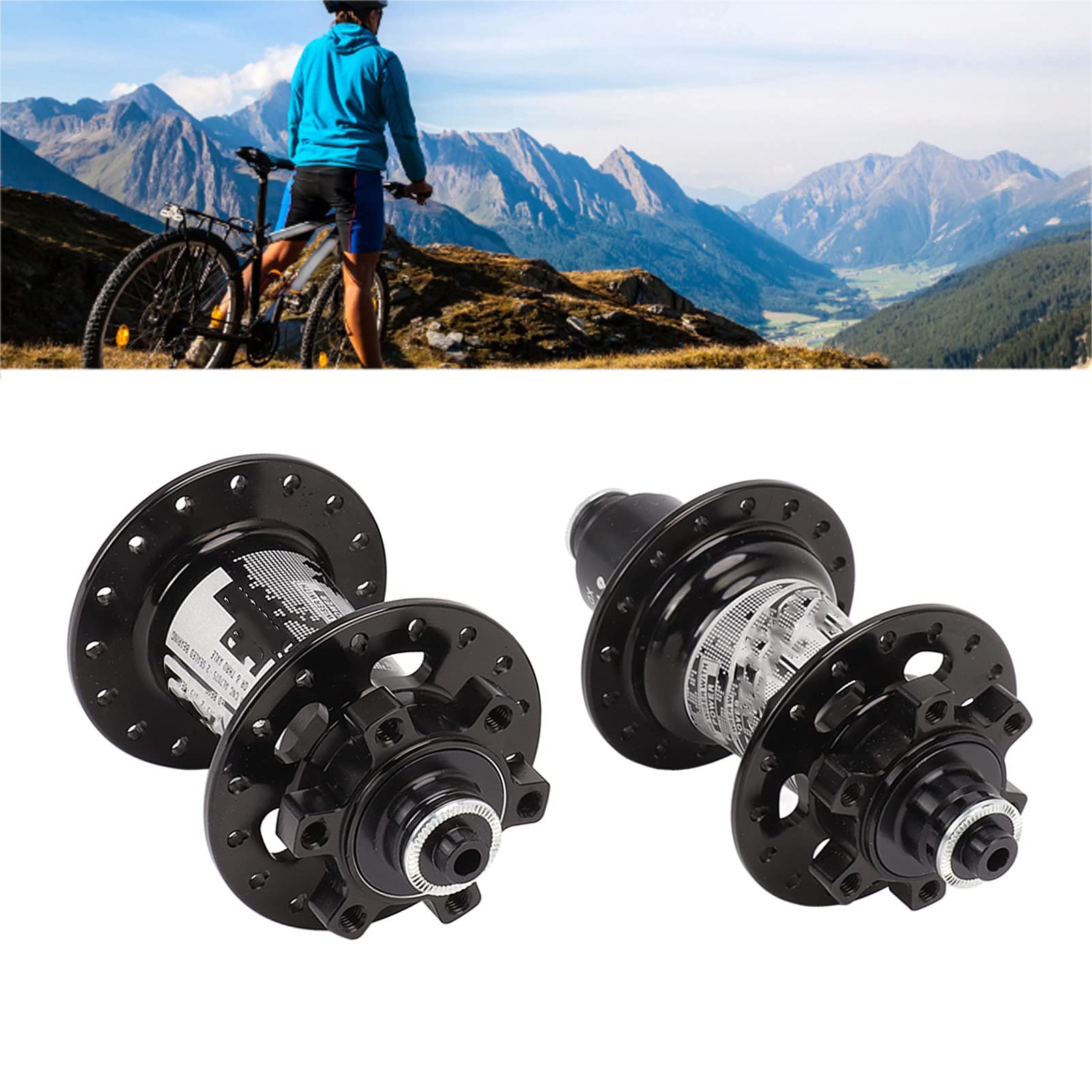 3.94in Mozzo Ruota Anteriore Posteriore per Bici Mozzi Bici in Lega di Alluminio 32 Fori Mozzo Mountain Bike Disco Bici per Ciclismo
