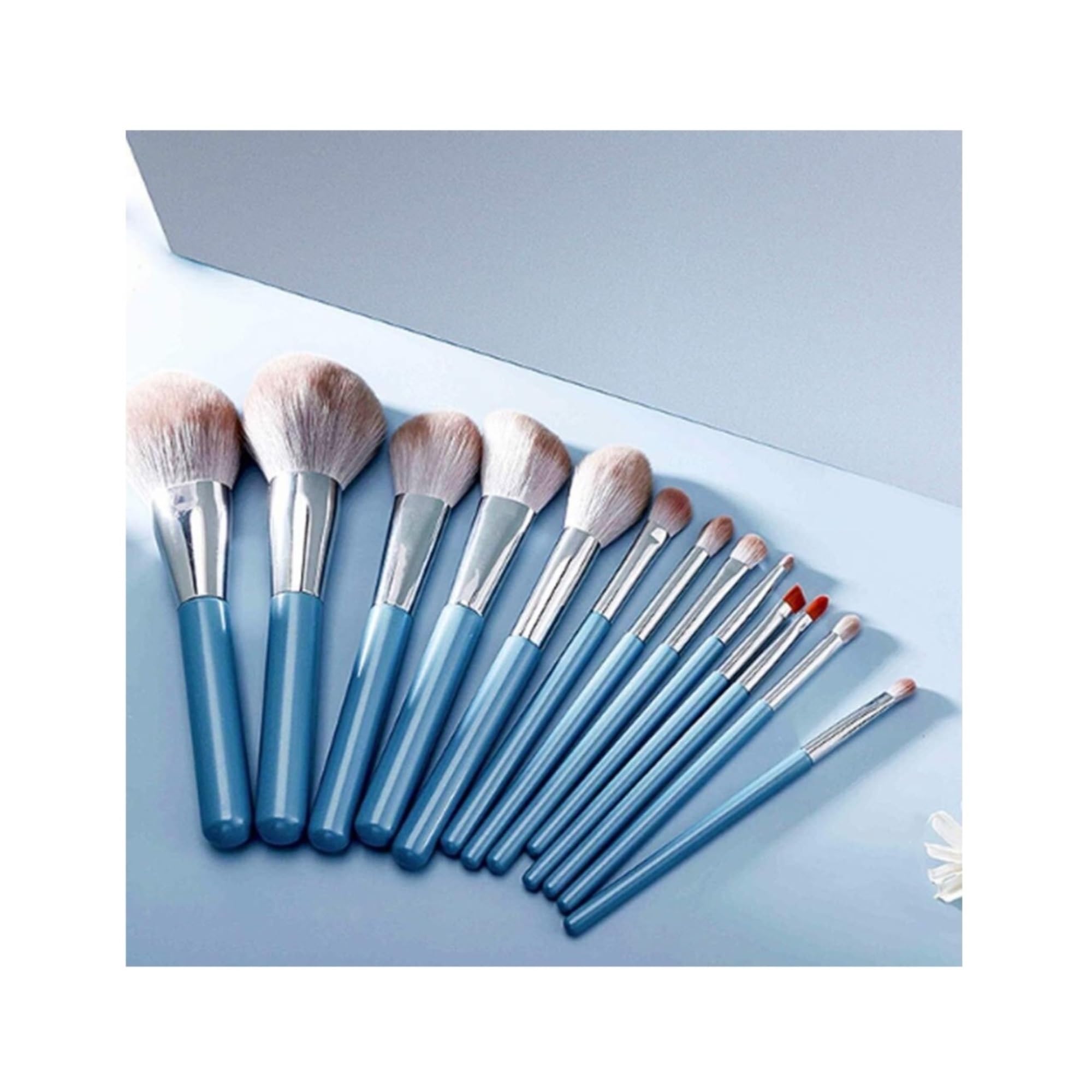 Juego De 12 Brochas De Maquillaje Juego De Brochas De Maquillaje Sintéticas Avanzadas Juego De Brochas De Maquillaje Brocha para Base Brocha para Difuminar Brocha para Ba,