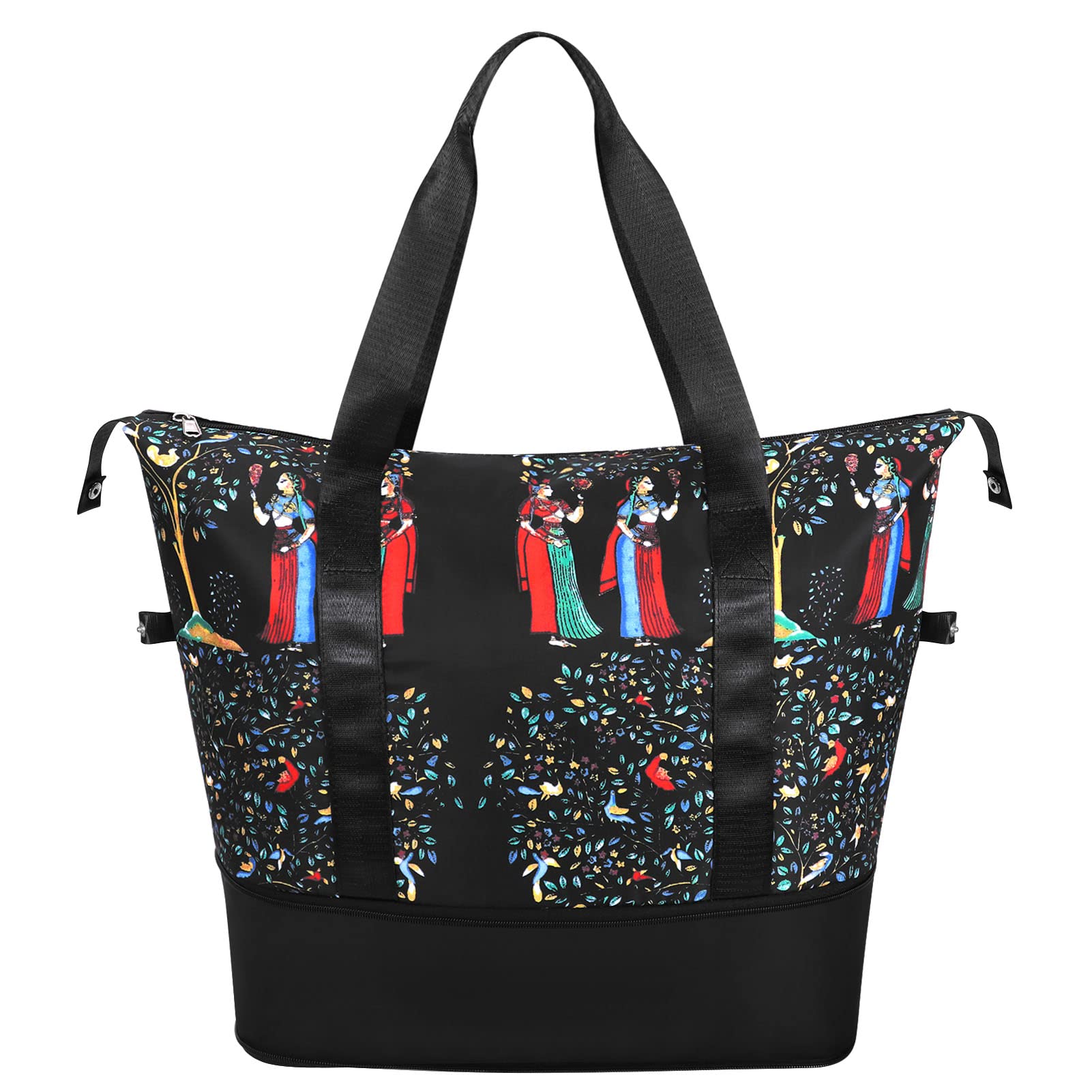 HUA ANGEL Donna Borsa da Viaggio Espandibile Leggero Sportiva Borsa da Palestra Impermeabile Tote da Palestra con Tasca di Separazione Bagnato e Secco per Viaggi Yoga Palestra Allenamento Nuoto