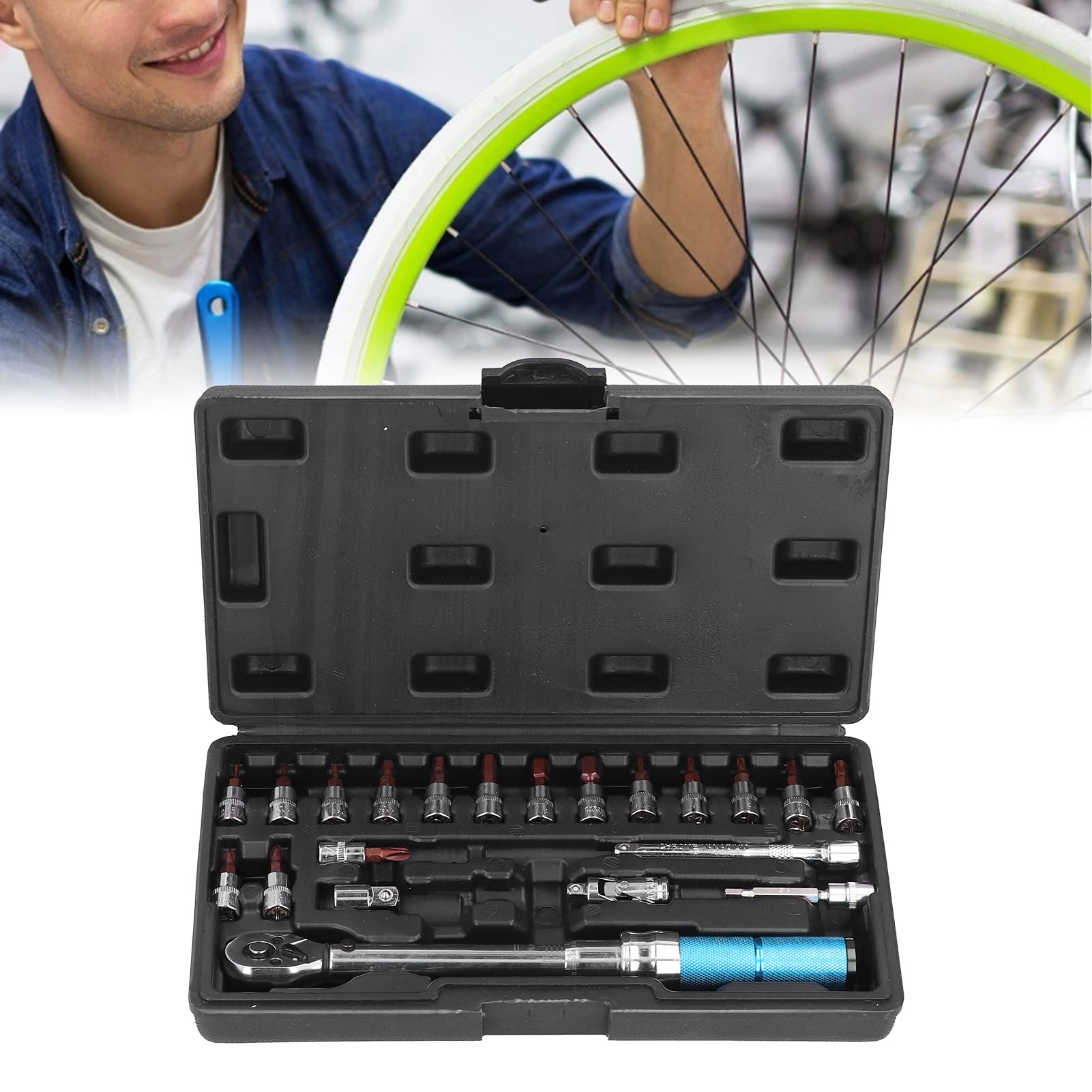 Zestaw kluczy dynamometrycznych ZTY 21 1/4 cala od 5 do 25 Nm