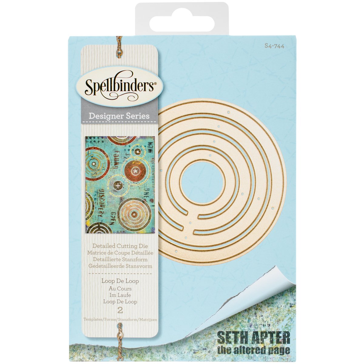 Spellbinders Brown Shapeabilities Loop De Loop Die,