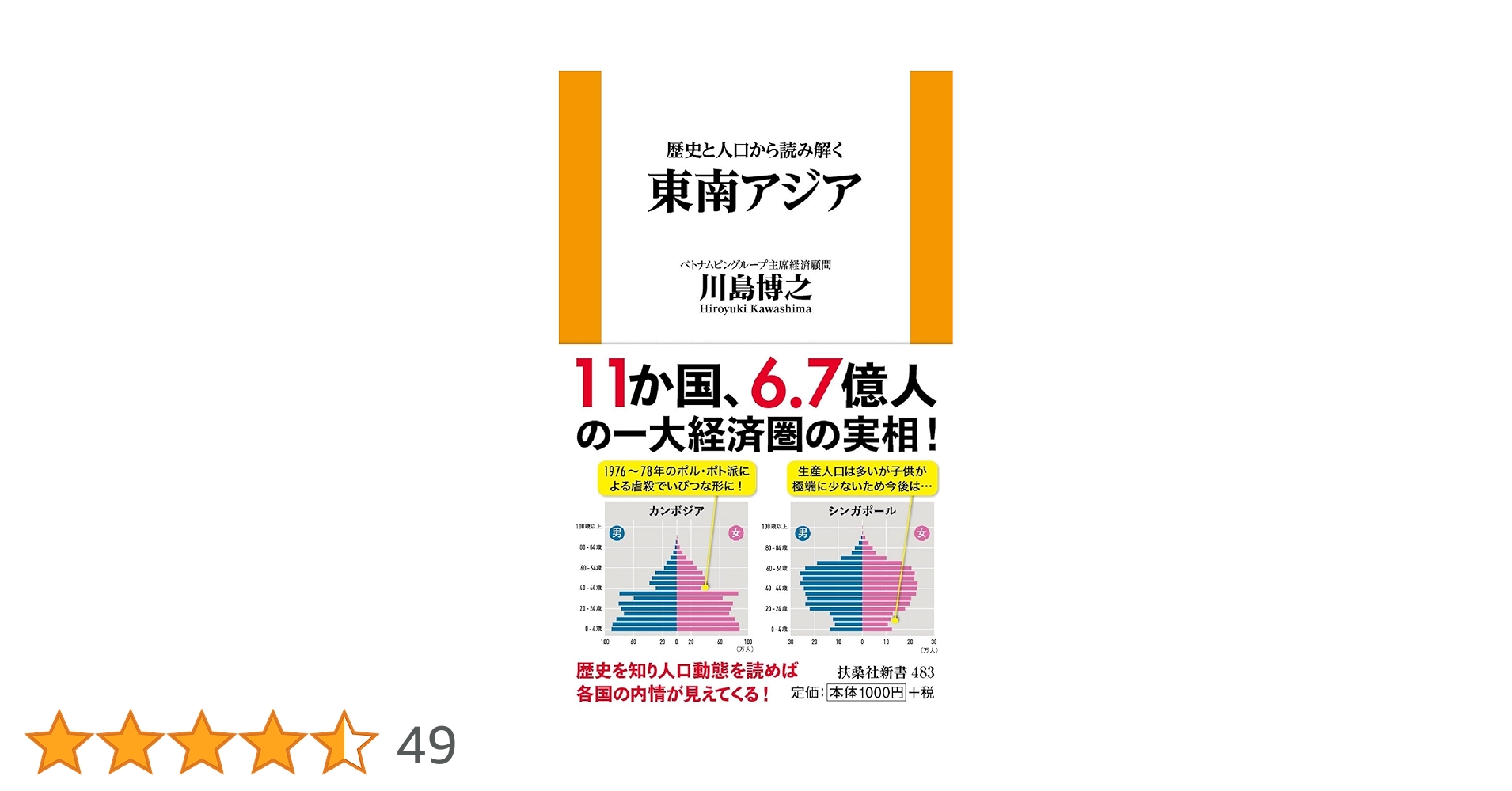 歴史と人口から読み解く東南アジア (扶桑社新書) | 川島 博之
