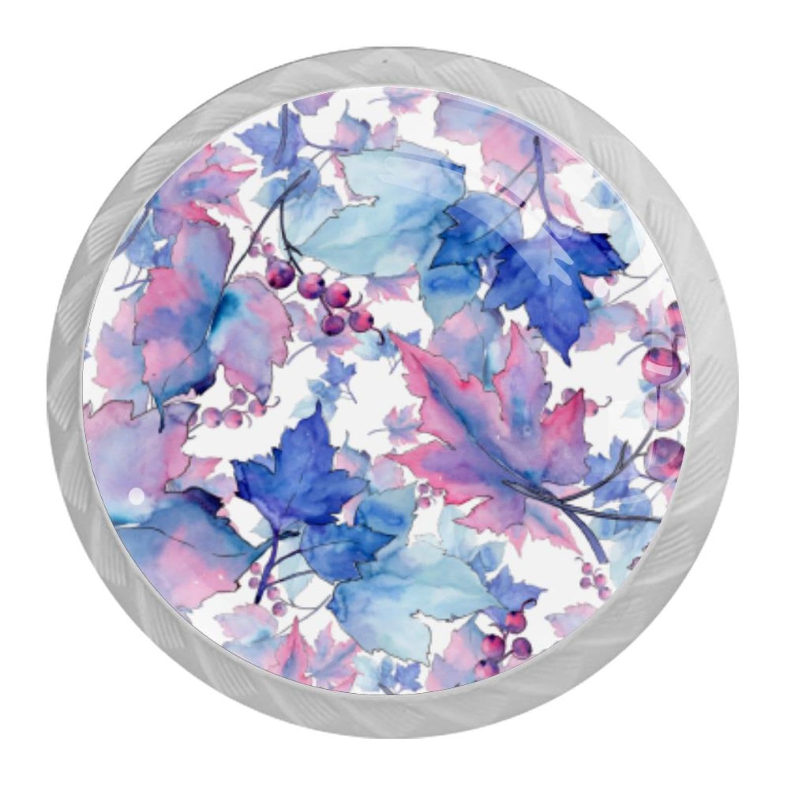 Tqmspg Multi Purple Leaves Pattern