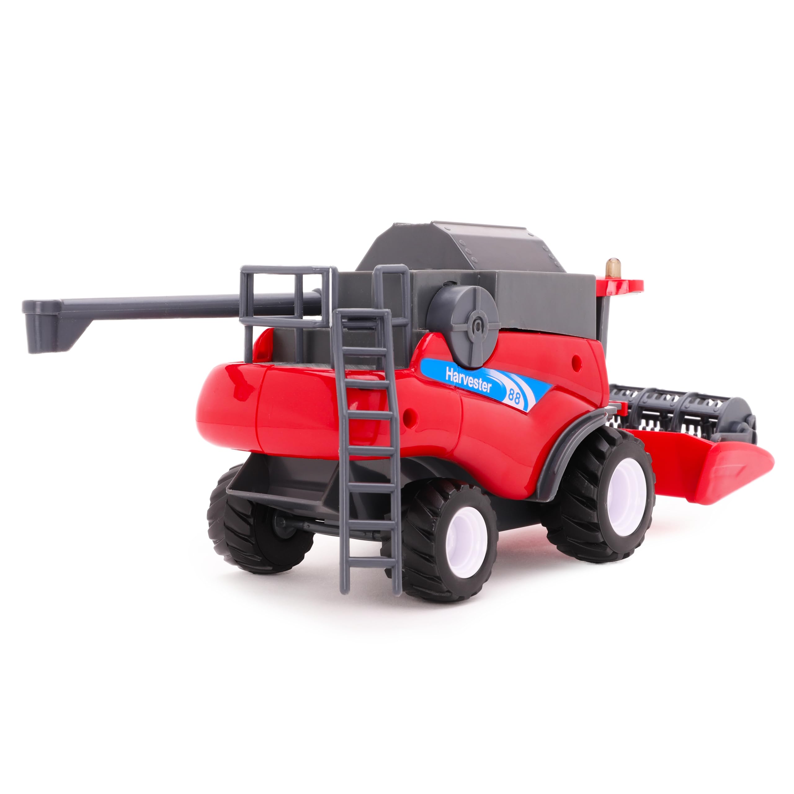 Toyland® 1:32 Scale Friction Powered Red Combine Harvester Toy Vehicle - Farm Toys - 25cm x 11cm (9.8" x 4.3") - Image 4