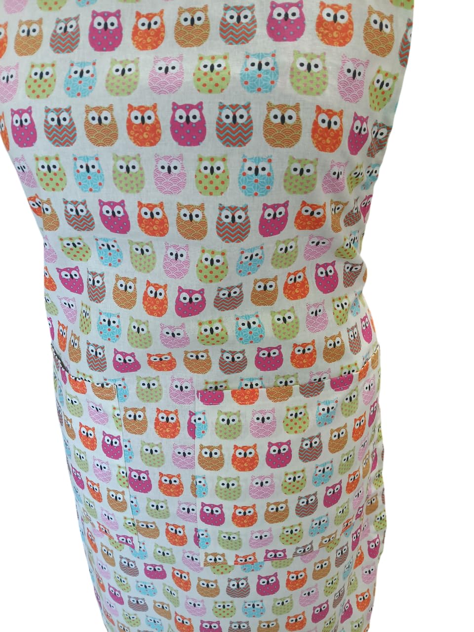 Galba®.Bata, Babi, Delantal, Estola de maestra de educacion Infantil BUHOS COLORES (Edcicon Limitada) llevate un regalo por Compra.