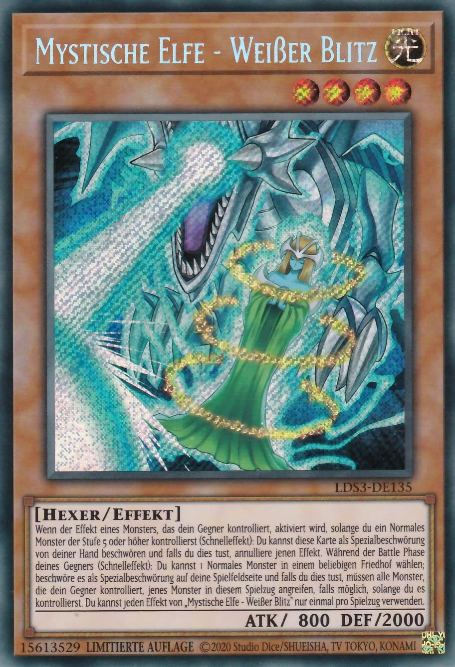 Yu-Gi-Oh! Karte „Schwarzer Meteordrache“ LDS1-DE013 – Common, Deutsch, Inkl. Toploader & Schutzhülle