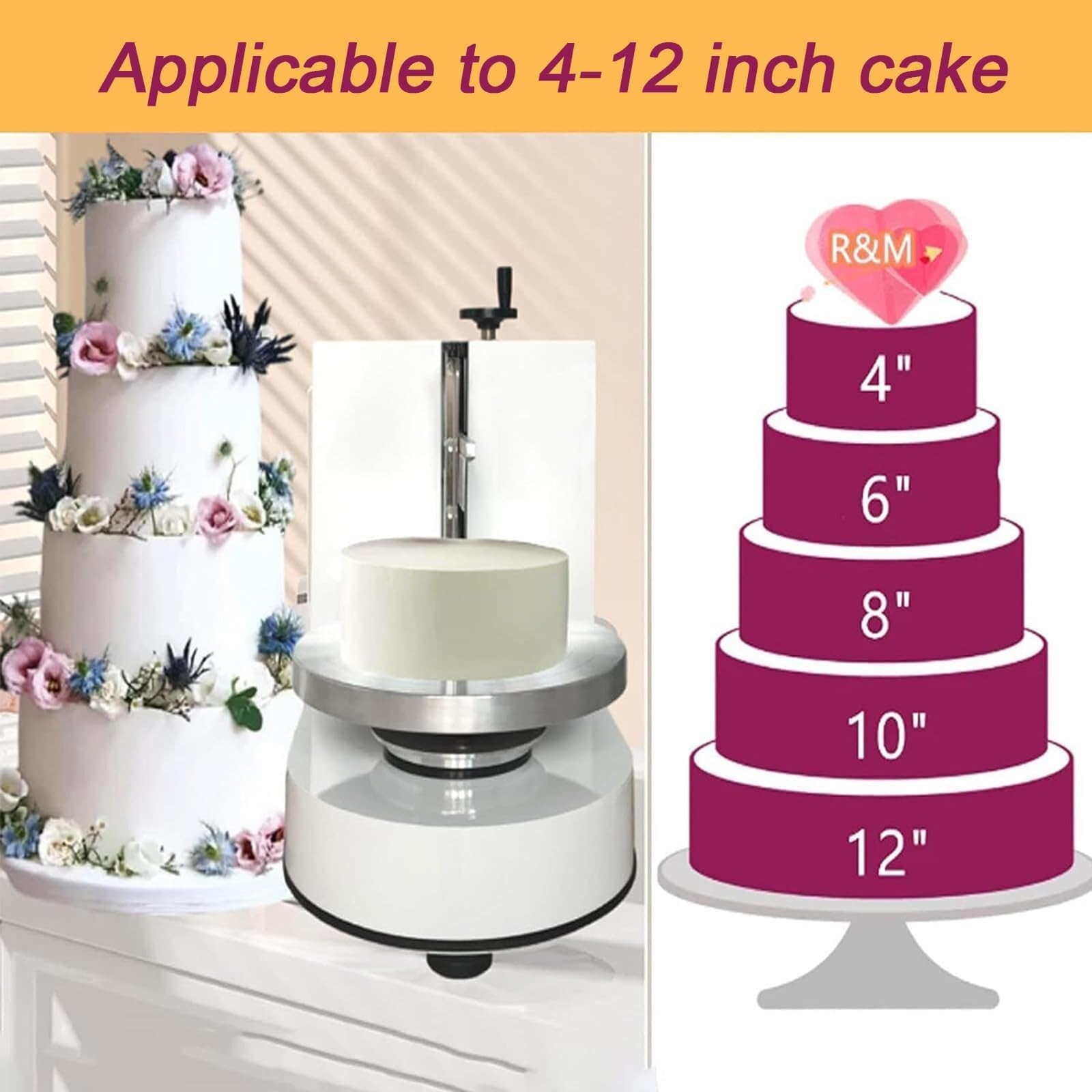 Máquina automática para untar crema para tartas para un revestimiento suave y una fácil decoración