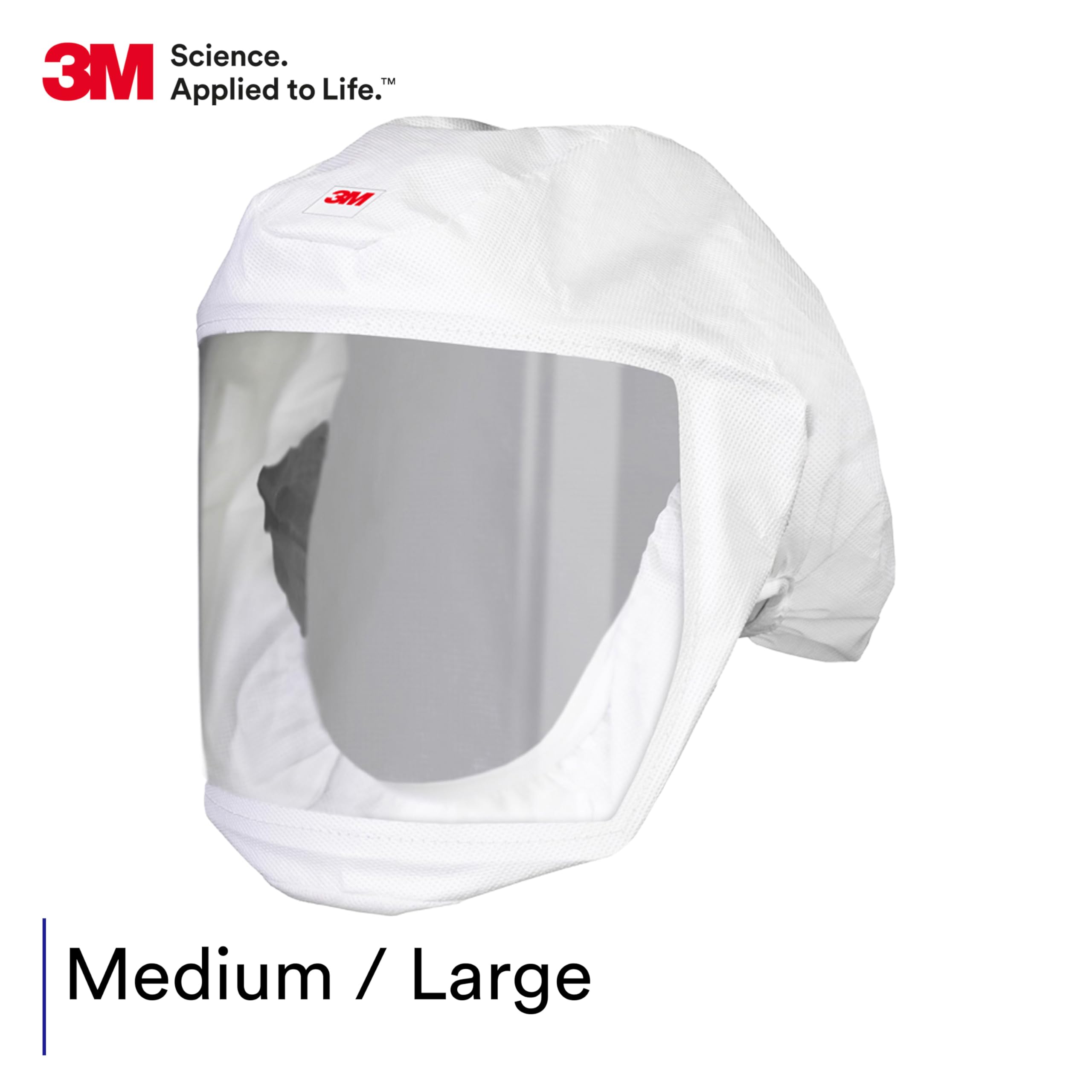 Versaflo 3M (S-133L-5) - Funda para cabeza con suspensión de cabeza integrada, S-133L-5, color blanco, mediano/grande