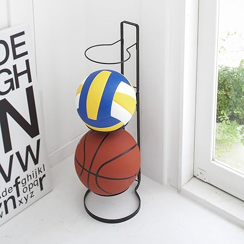 Miniatura 2 de YAMAZAKI Home Frame Ball Stand - Organizador de equipos de almacenamiento Estante deportivo