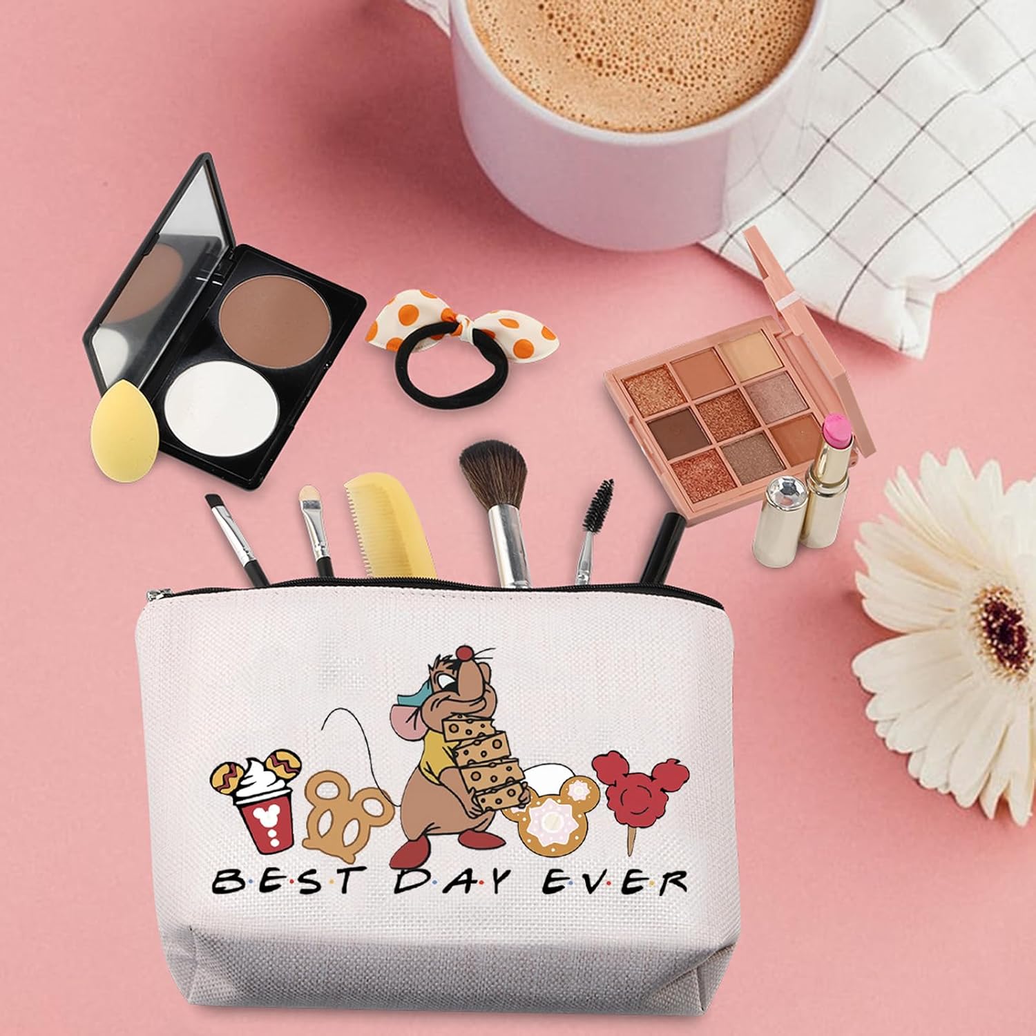 TSOTMO Mouse Gift Fairy Tale Merchandise Makeup Bag Fairy Princess Gift For Fans Cartoon Gift Jaq Gift Gus Gift (Mouse Ever) - Image 4