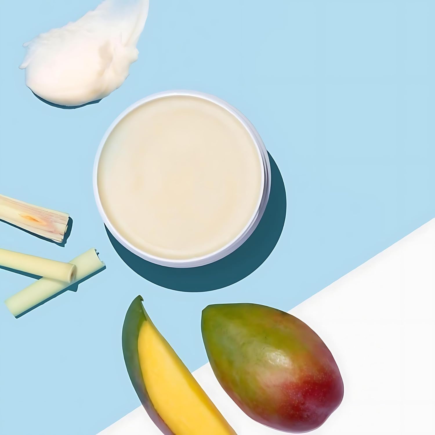 Reagan Sanai Organic Mango Butter Soufflé Whipped Body Butter/Hair Butter - Skin Moisturizer with Vitamin E for Skin Care - Baby Magic Creamy Whipped Butter for Haircare/Body Moisturizers