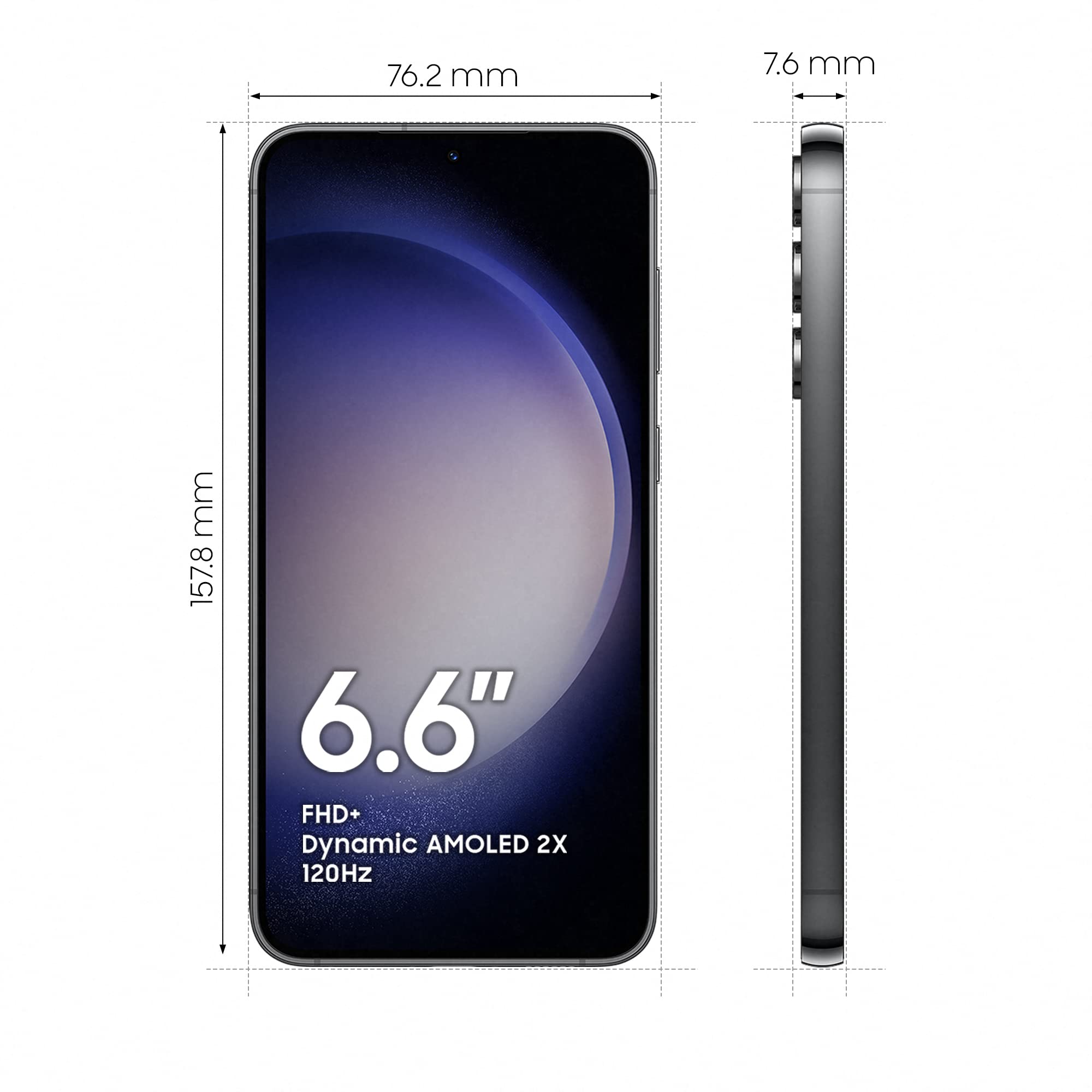 Samsung Galaxy S23+, Caricatore incluso, Smartphone Android, Display 6.6'' Dynamic AMOLED 2X, Fotocamera 50MP, RAM 8GB, 512 GB, 4.700 mAh, Phantom Black [Versione italiana]