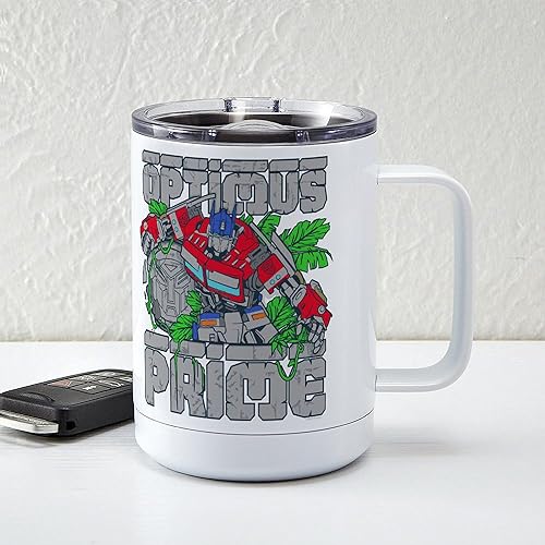 Miniatura 7 de CafePress Transformers 7 Optimus Prime Jungle - Taza de viaje aislada de acero inoxidable de 15 onzas