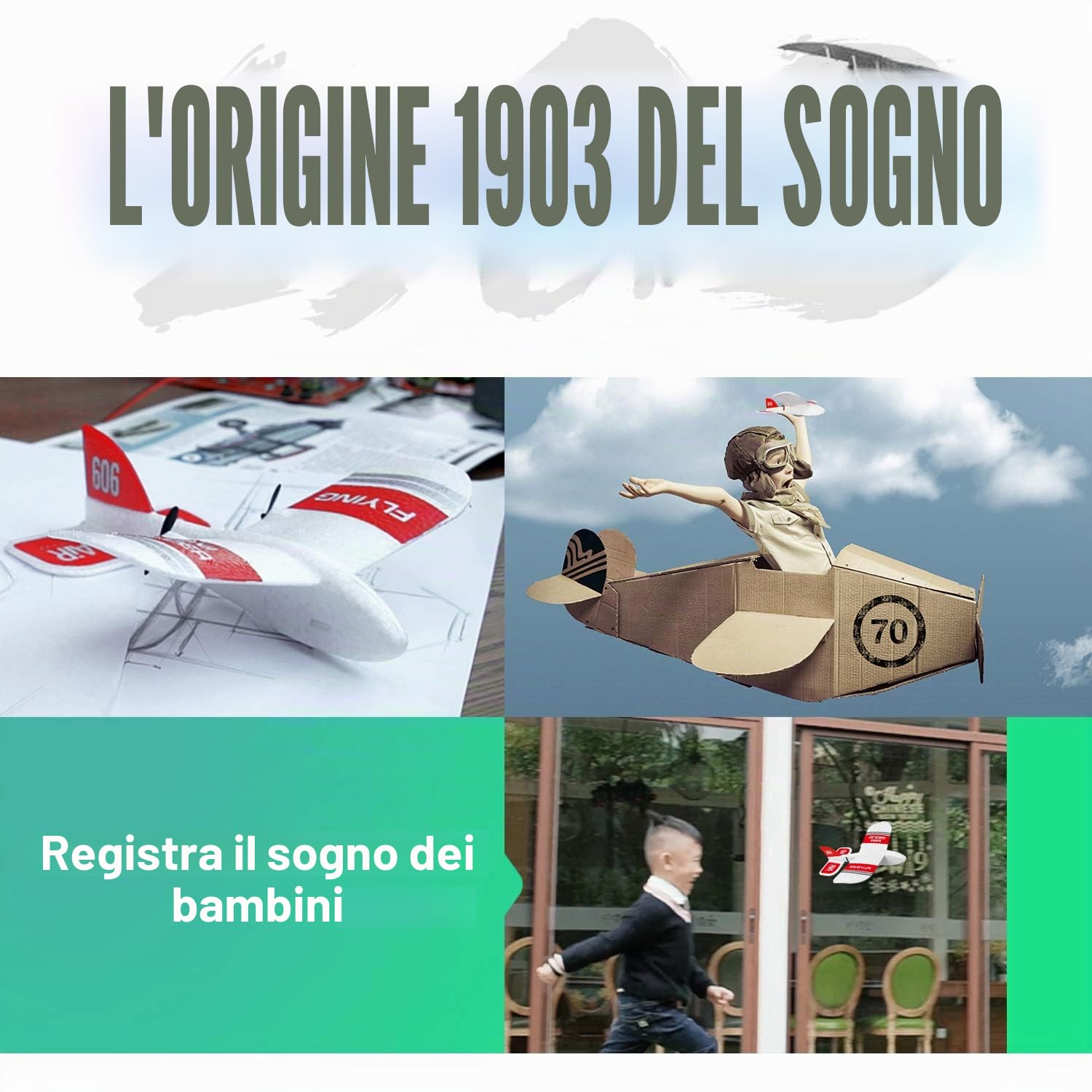 Goolsky KF606 Aereo RC, 2.4G Aereo Volante per Principianti RC Aliante in Schiuma Epp Ala Fissa Aereo in Schiuma Rtf Aereo Scorrevole Modello Giocattoli Regali per Bambini con 3 Batterie
