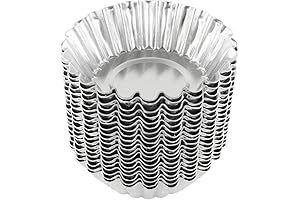 20Pcs Non-stick Egg Tart Shell Molds For Effortless Baking