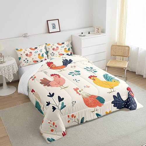 Vista 38 de Erosebridal Lindo juego de ropa de cama de hipopótamo tamaño matrimonial, juego de edredón de hipopótamo de dibujos animados para niños y niñas