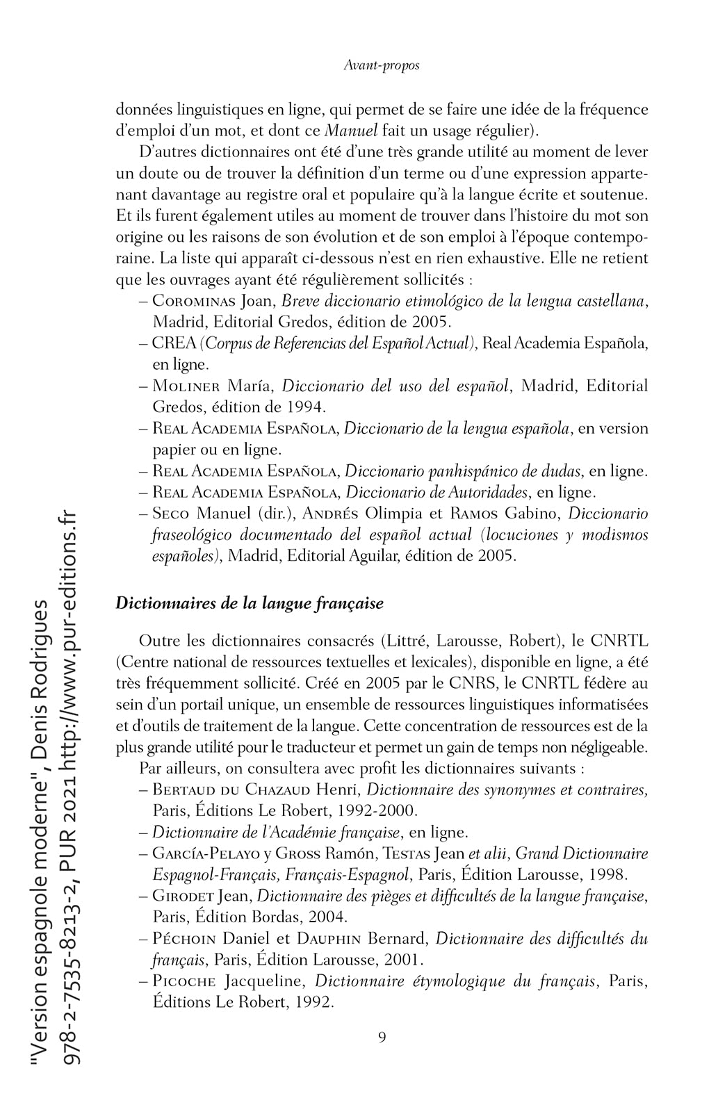 Version espagnole moderne: Manuel de traduction - II. Prépas, Licence, Capes, Agrégation.