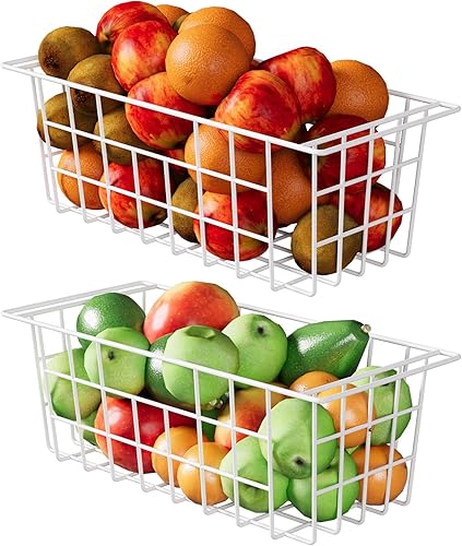 DPZM Organizador de congelador de pecho de 17.5 pulgadas, contenedores organizadores de refrigerador, cestas de congelador, contenedores