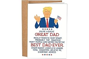 Funny Trump Fathers Day Card | Greatest Dad Ever Birthday Card