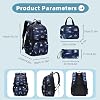Galaxy School-Bag Backpack and Lunch-Bag Set for Boys Middle-School Elementary Rucksack