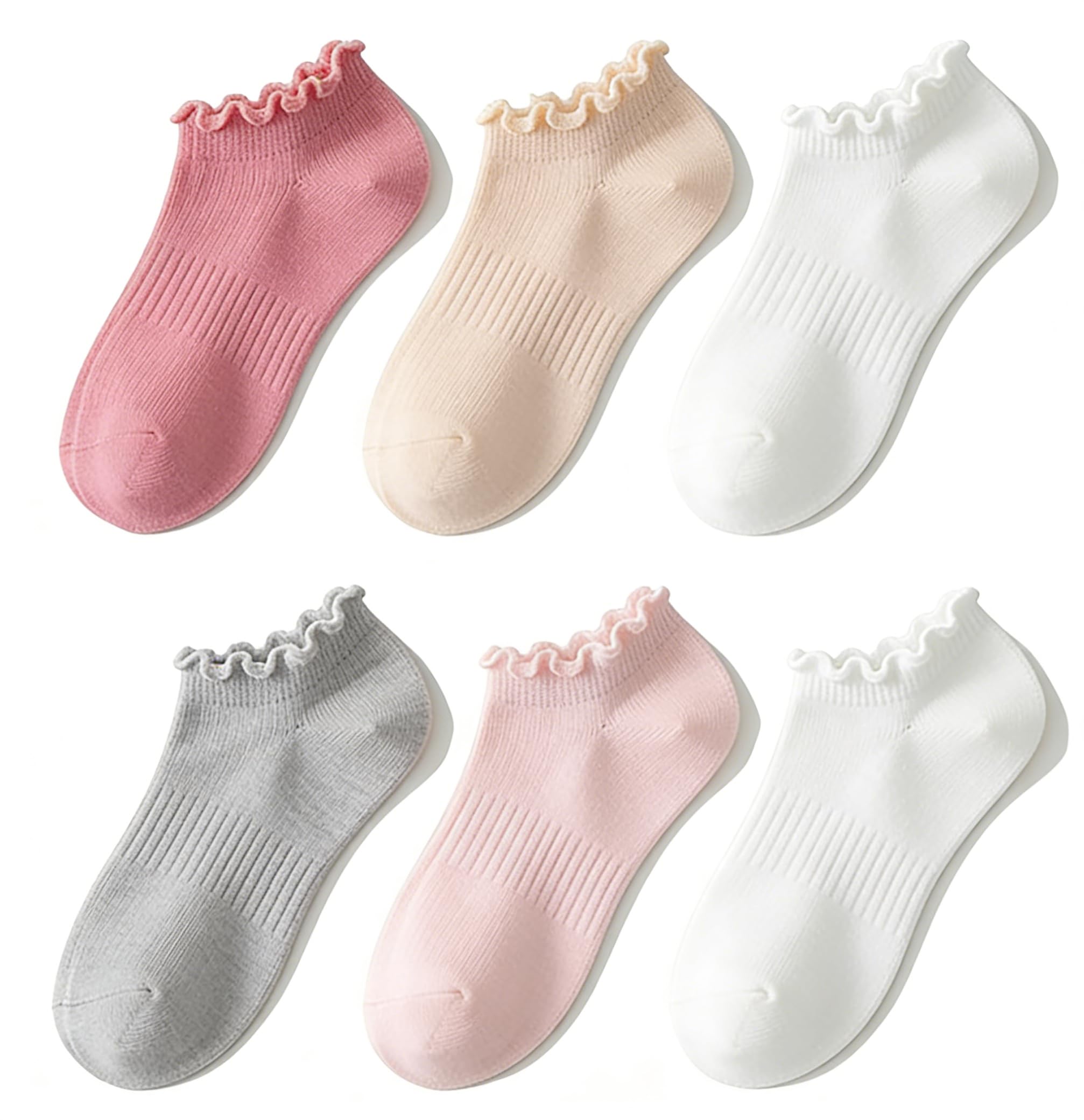 No Show Ruffle Ankle Socks