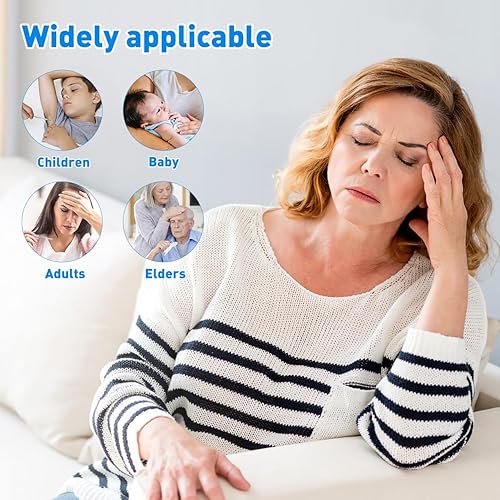 Miniatura 6 de Temperatura oral de vidrio  1 unidad de clínica clínica gratuita para adultos indicador de fiebre de lectura rápida  Barra triangular azul de una