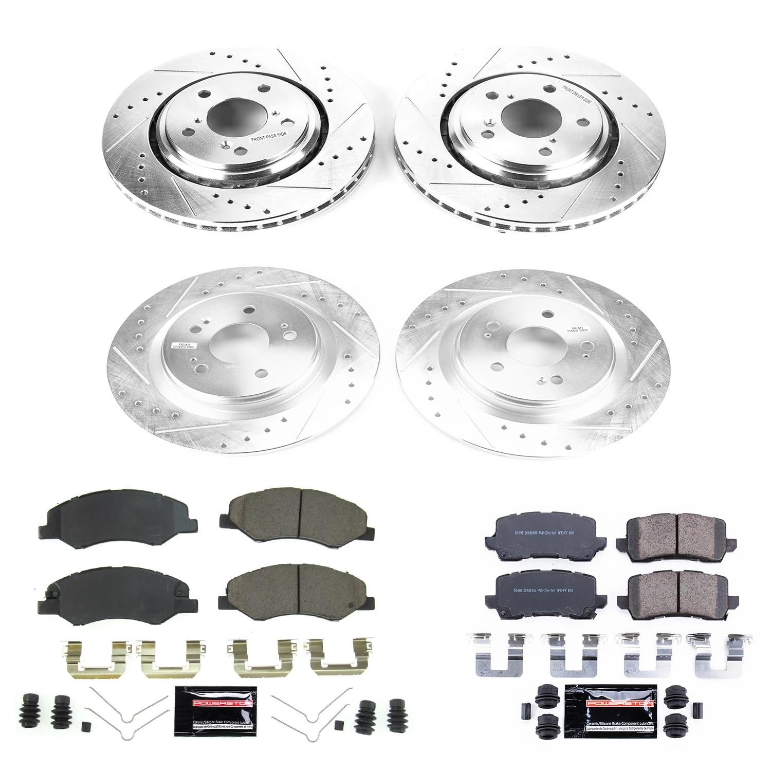 Power Stop Z23-1088 Hintere Bremsbeläge – Carbon-Keramik Für Honda Odyssey 2005–2010