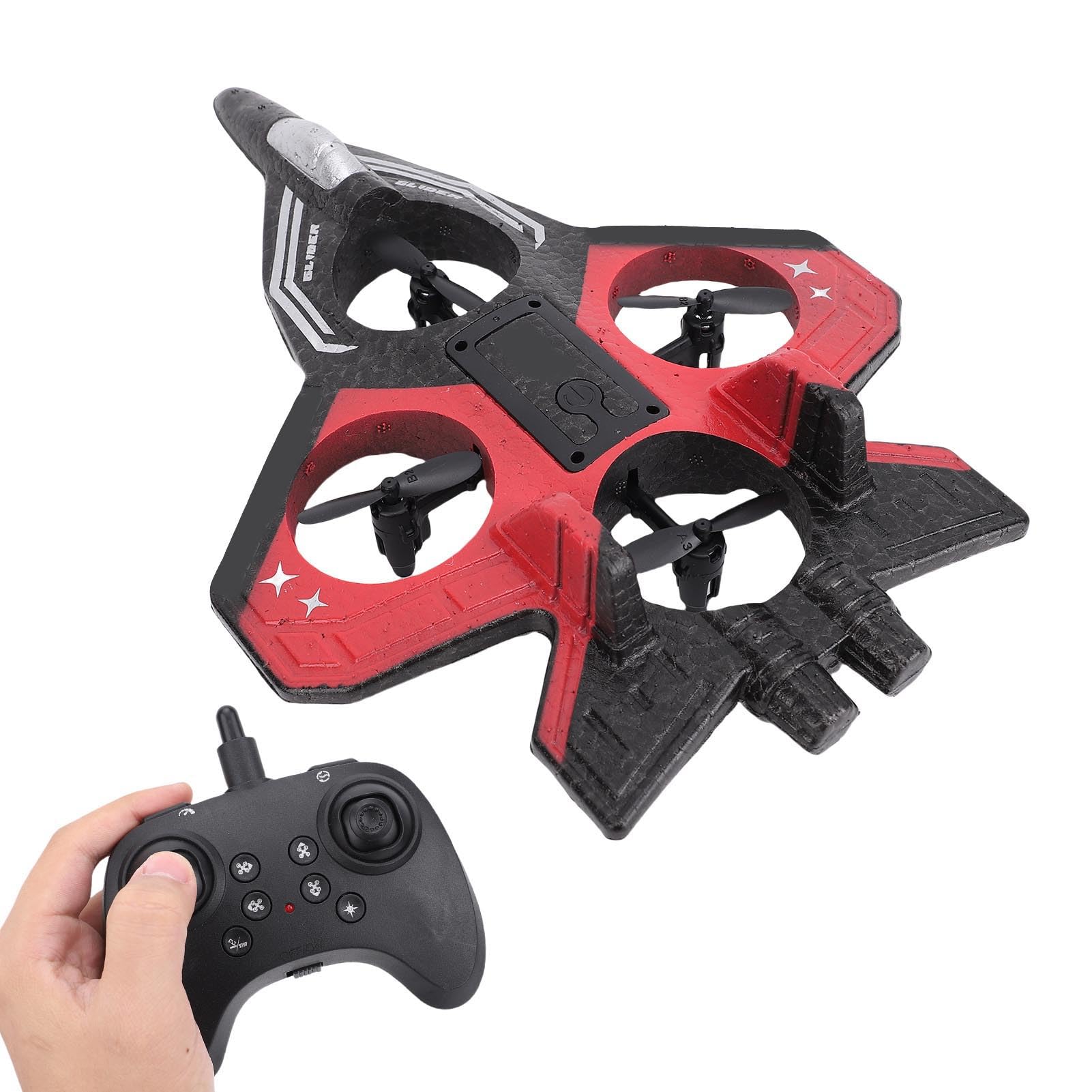 RC Slider, 2,4 GHz Zdalne Sterowanie Airpalne, 4 Ciągu Silnika | 3 Prędkości | 360 ° Kasketowe Samolotowe Samolotowe Zabawki światłami (Pojedyncza bateria)