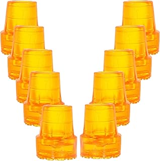 10 Puntas De Goma Antideslizantes Para Bastones De Senderismo Resistentes Y Antideslizantes De Repuesto Para Muletas Color Amarillo