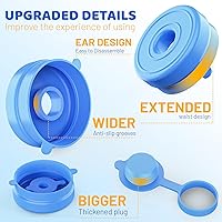 Vista 5 de Myvision Reusable 3-5 Gallon Water Jug Caps, Secure Cap for Water Dispenser,No Spill Silicone Replacement Cap,Suitable for bottle mouths with