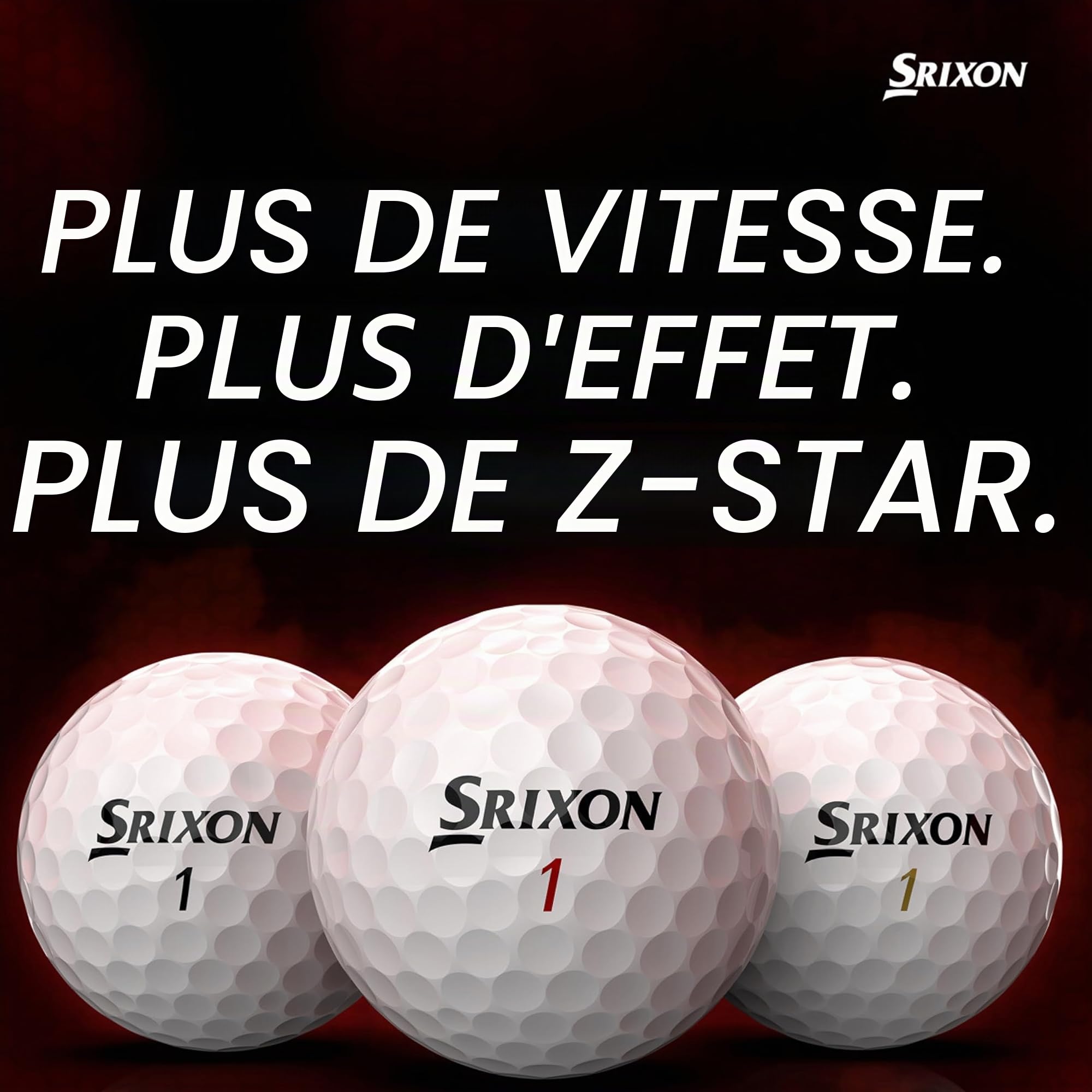 Srixon Z-Star XV – Balle de Golf Haute Performance |Niveau Tour |Distance & Spin Extrêmes | Noyau FastLayer DG Core 2.0 | Revêtement Spin Skin+ | Contrôle & Toucher Doux