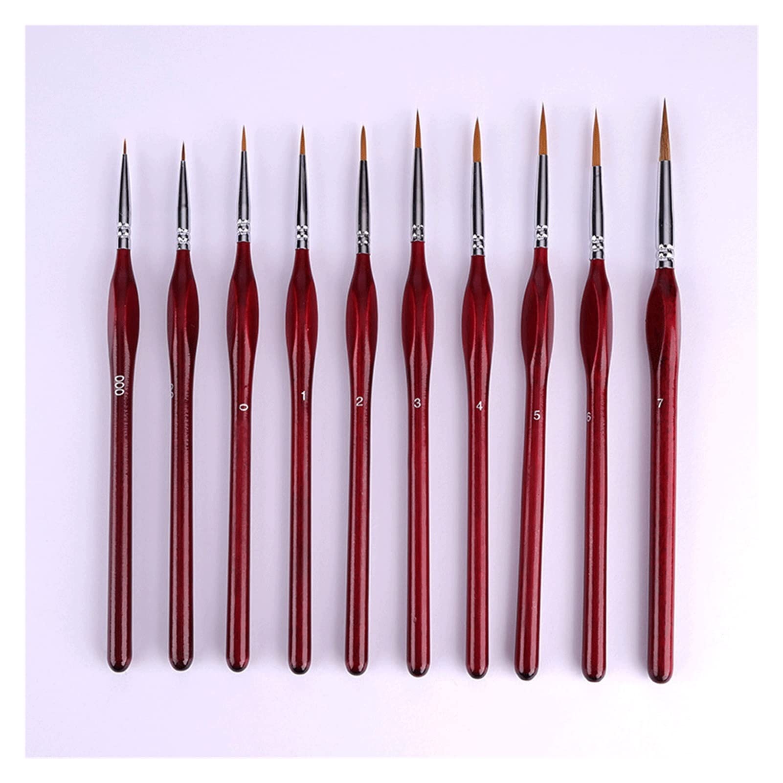 Stylo de peinture d'art en nylon avec manche triangulaire ergonomique pour détails