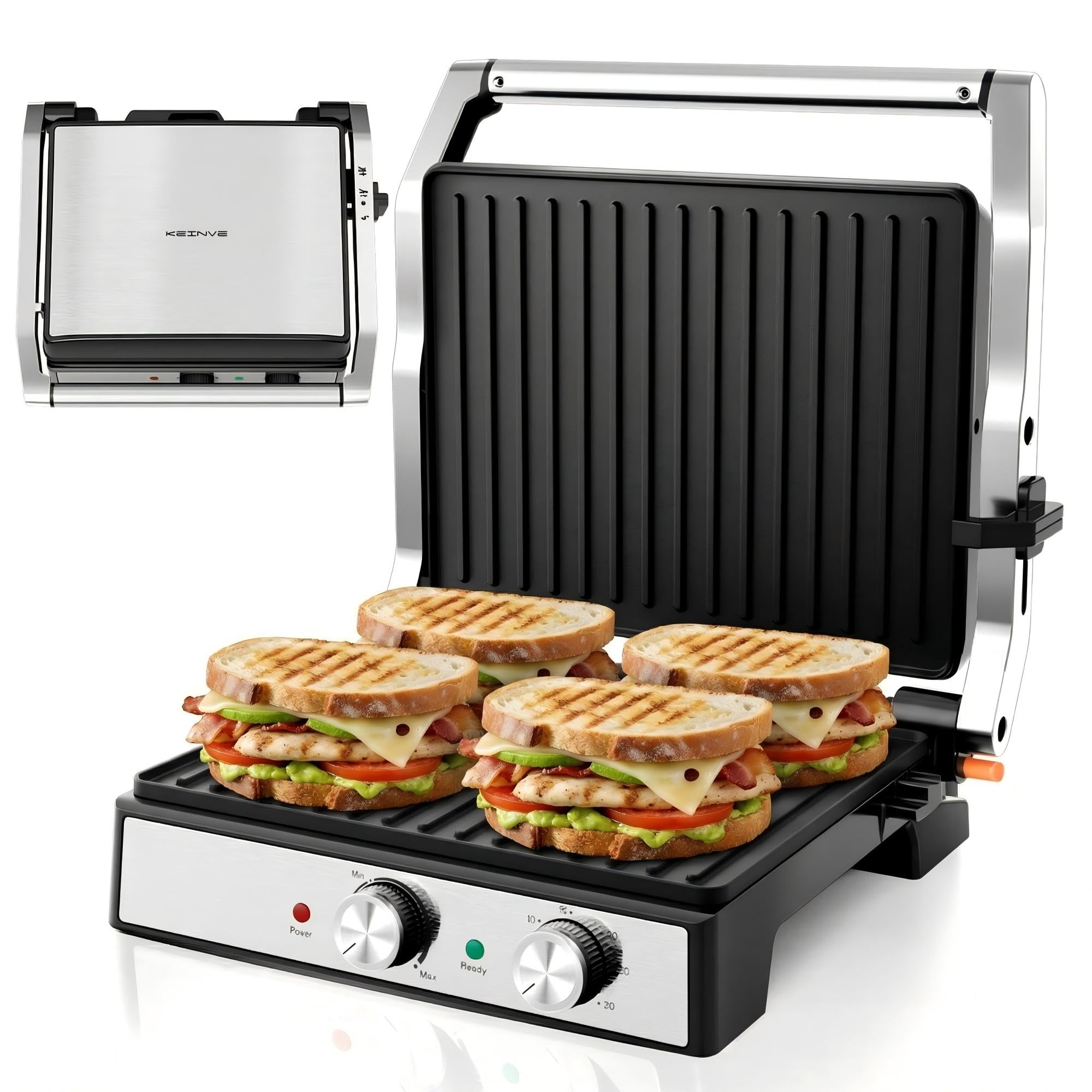 KEINVE 1600W Panini Press