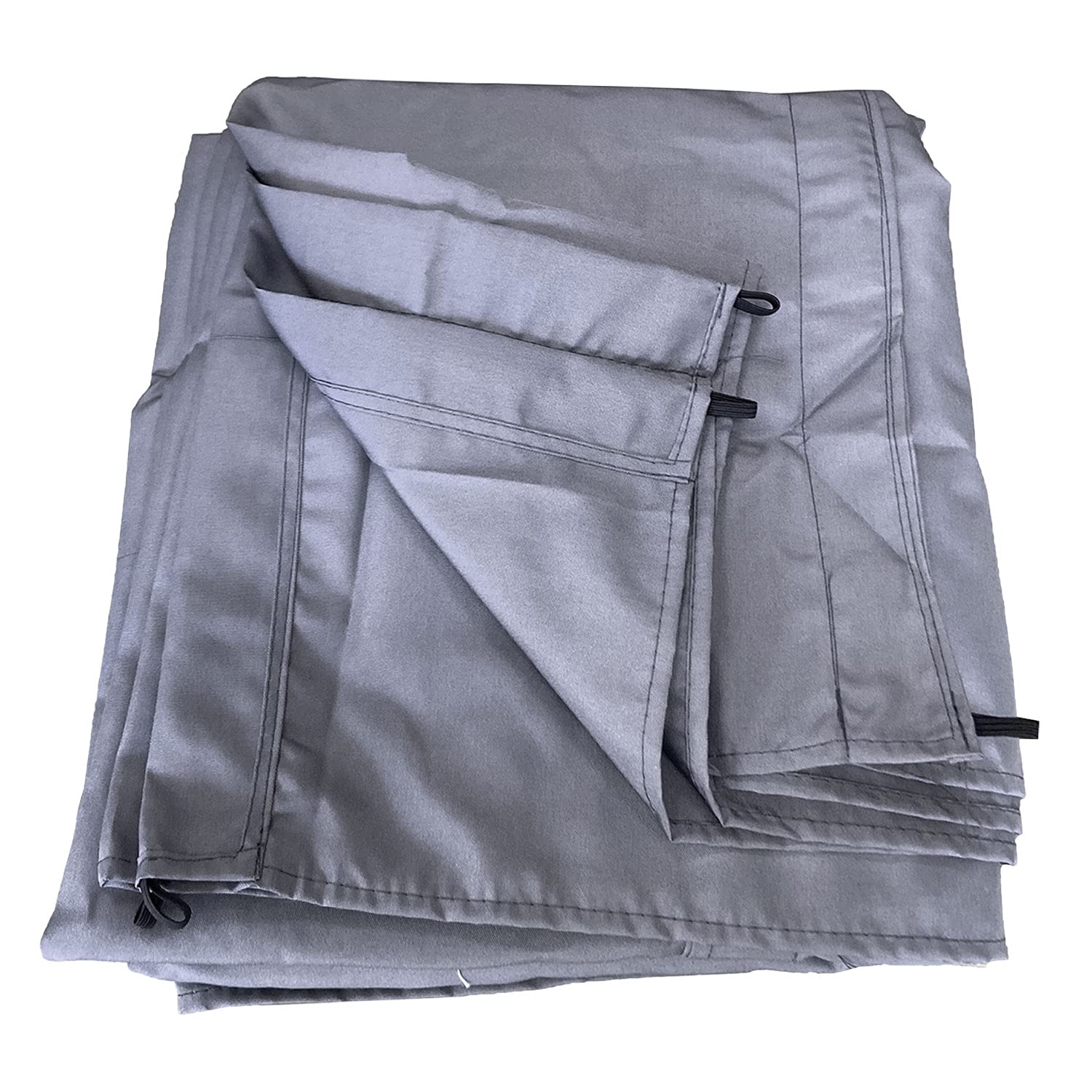 Toile de Remplacement Pergola Autoportante Cassis, Polyester 180 g/​m² Grise, Déperlante, Compatible 3×3 m