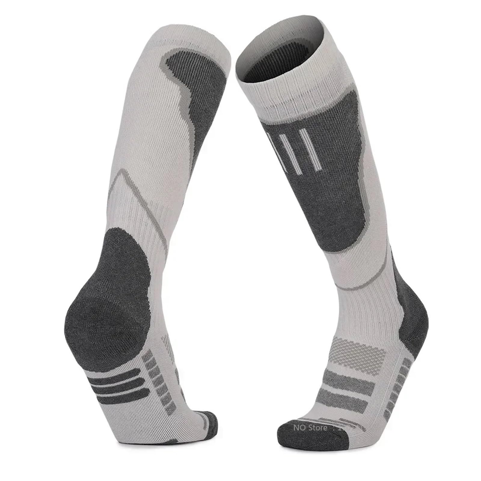 VFIDPSU Calze a Compressione da Uomo 2 Paia di Calzini Termici da Uomo e da Donna, Invernali, Lunghi e Caldi, a Compressione, for Sci, Escursionismo, Snowboard, Arrampicata, Calzini Sportivi(AS1)