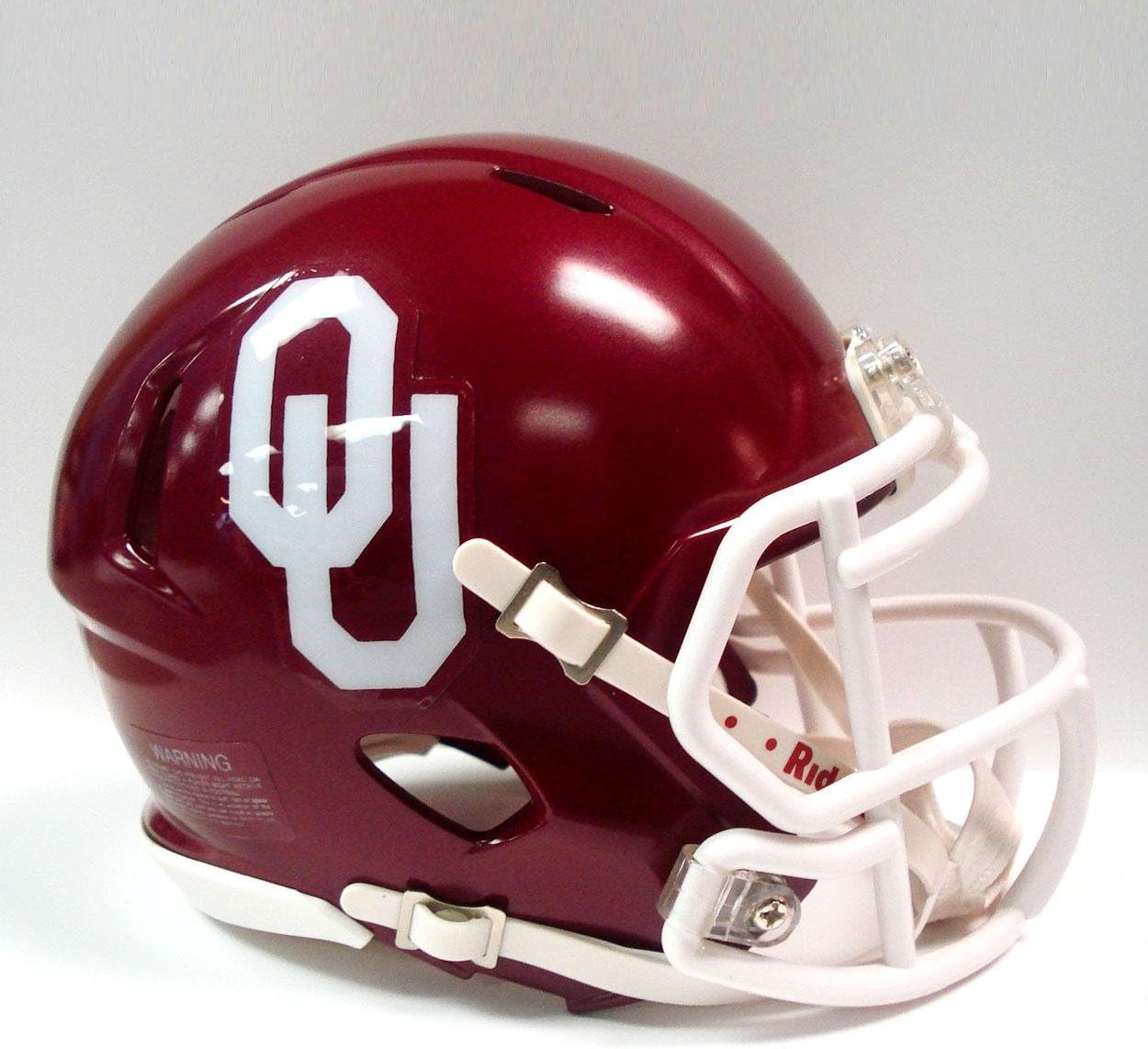 Riddell Miniature Ncaa Speed Helmet Oklahoma