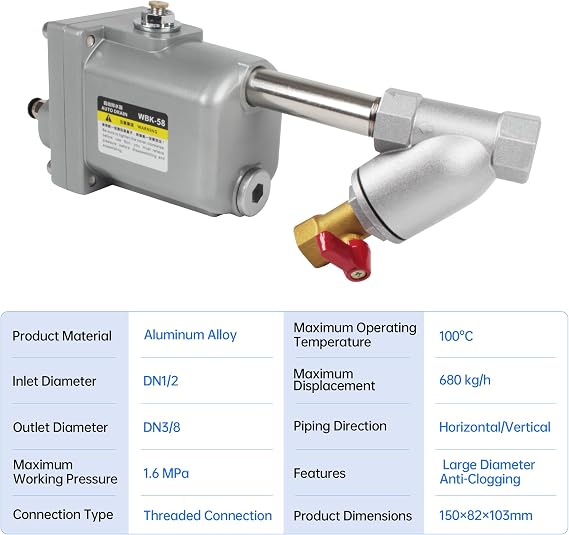 WBK-58 Double Layer Filtration Automatic Drain Valve